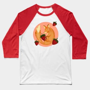 Strawberry Fox Baseball T-Shirt